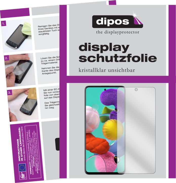 Actual product image Dipos Screen Protector Crystalclear (4 Piece, Samsung Galaxy A71)