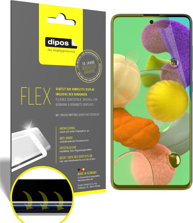 Actual product image Dipos Screen Protector Full-Cover 3D (2 Piece, Samsung Galaxy A51)