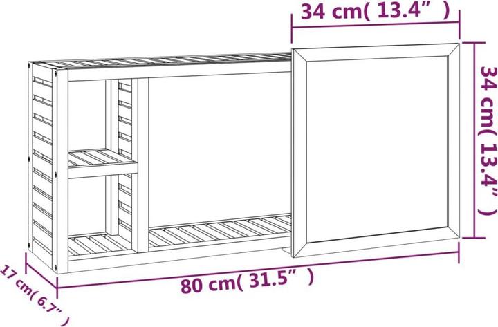Produktbild VidaXL Royal (80 x 17 x 34 cm)