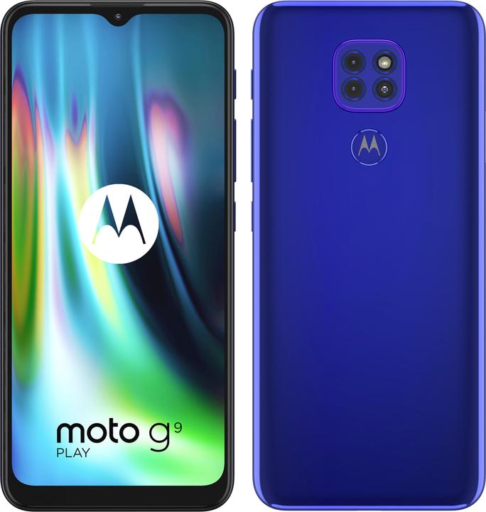Produktbild Motorola Moto G9 Play (64 GB, Sapphire Blue, 6.50", Dual SIM, 48 Mpx, 4G)