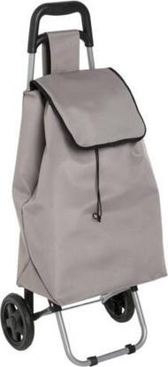 Actual product image 5Five Shopping Trolley Cart Carrying Bag Polyester Metal Grey