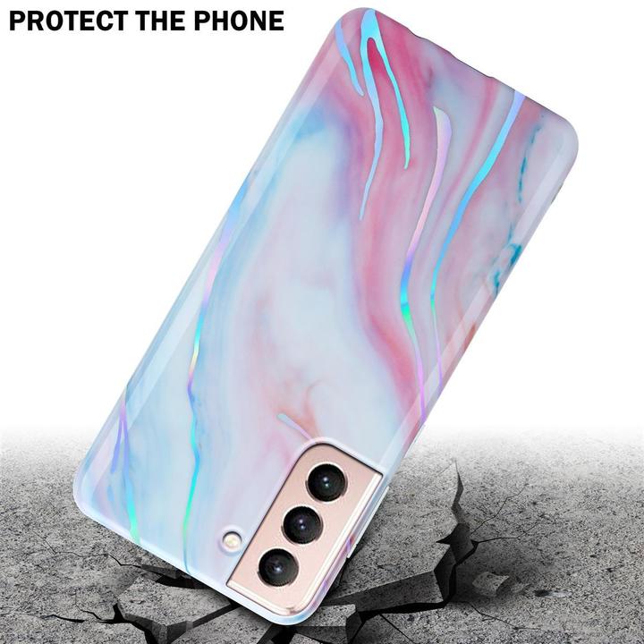 Actual product image Cadorabo IMD TPU Colorful Marble Cover (Samsung Galaxy S21 5G)