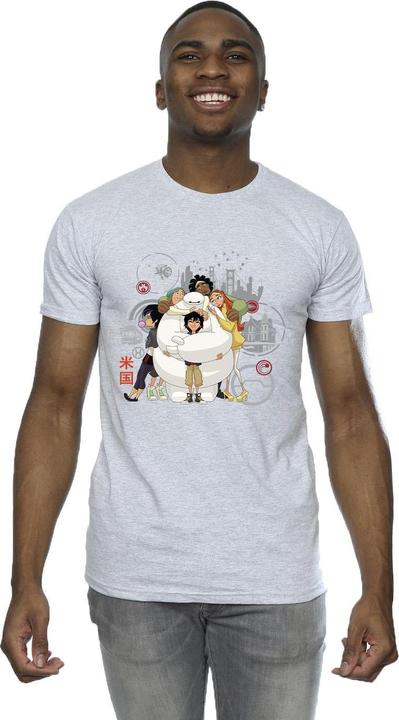 Actual product image Disney Mens Big Hero 6 Baymax Group Hug T-Shirt (XXL)