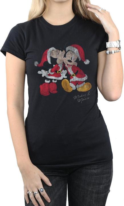 Produktbild Disney Mickey And Minnie Christmas Kiss TShirt (L)