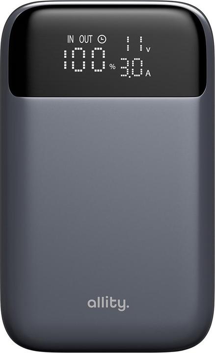 Actual product image Allity power bank APB-200 PD QC 33W 10000 mAh gray (10000 mAh, 33 W, 33 Wh)