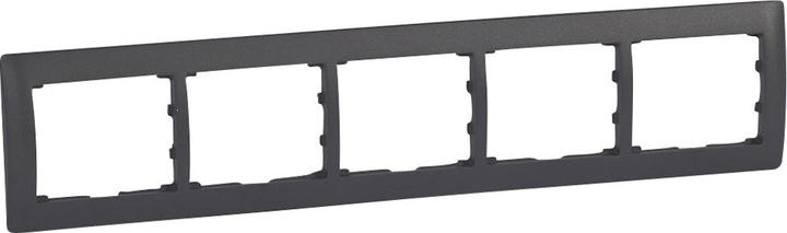 Legrand Frame 5-gang horizontal Galea dark bronze 771205