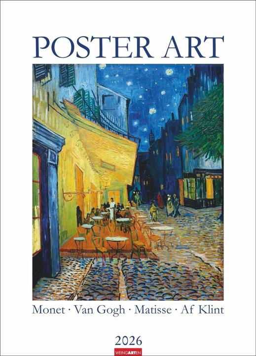 Produktbild Poster Art Kalender 2026 - Monet, Van Gogh, Matisse, Kandinsky (49 x 68 cm, Deutsch)