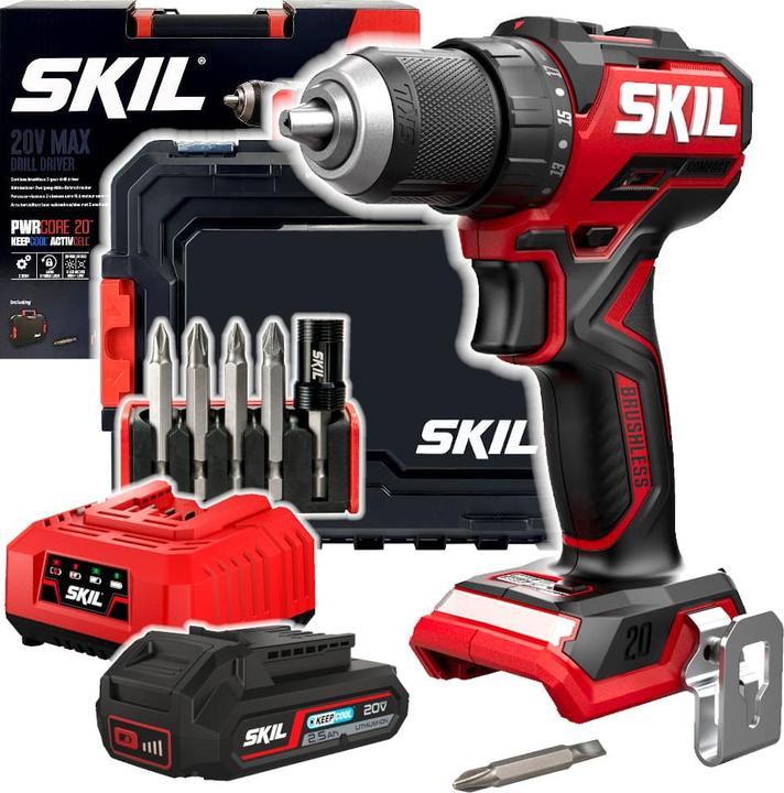 Image du produit Skil Perceuse/visseuse sans fil 20V 3065 JB (coffret 1x2,5Ah) (Fonctionnement sur batterie)