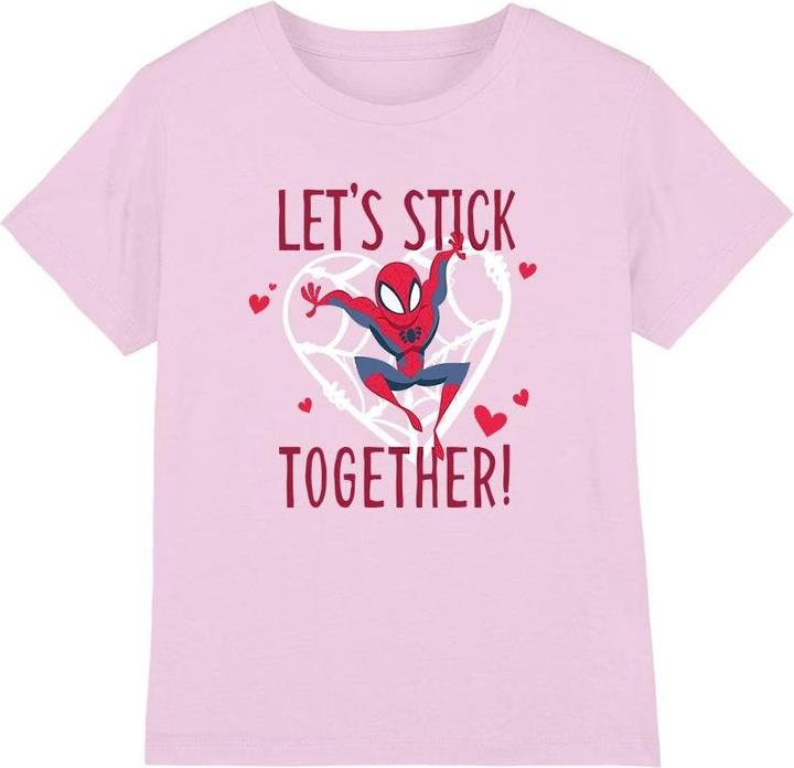 Immagine prodotto Spiderman Stick Together Maglietta San Valentino Bambini (116)
