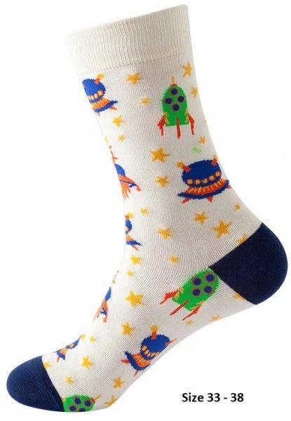 Musthaves Kindersocken Grösse 33 - 38 cm - Raumschiff (33 - 38)