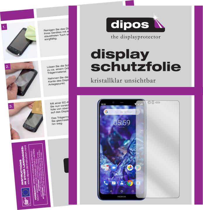 Produktbild Dipos Displayschutzfolie Crystalclear (1 Stück, Nokia 5.1 Plus)