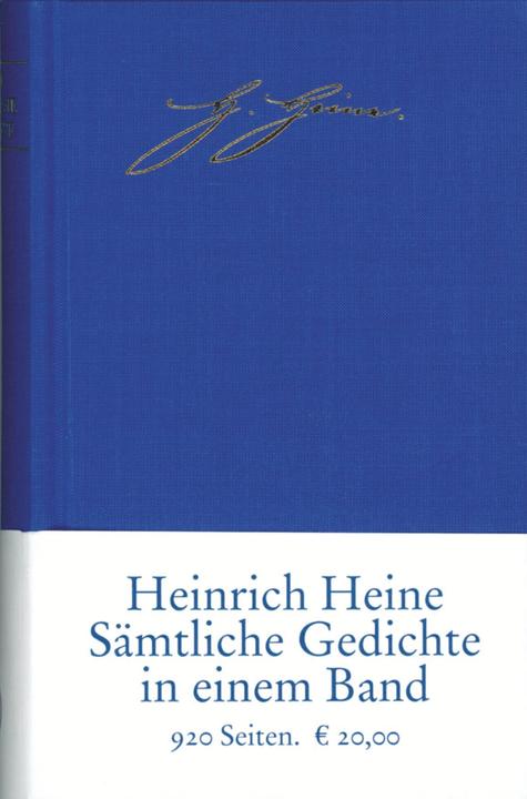 Produktbild Sämtliche Gedichte in zeitlicher Folge (Deutsch, Heinrich Heine, 1993)