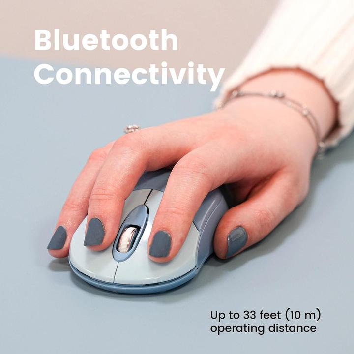 Produktbild Perixx PERIMICE-802BL, Bluetooth-Maus für PC und Tablet, schnurlos, blau (Kabellos)