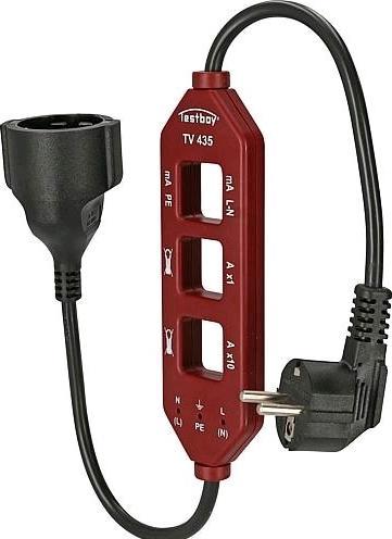 Actual product image Testboy Current measuring adapter TV 435 Load current/differential/leakage current measurement (CAT III 300V)