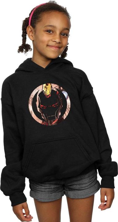 Produktbild Iron Man Montage Symbol Kapuzenpullover Mädchen (140, 146)