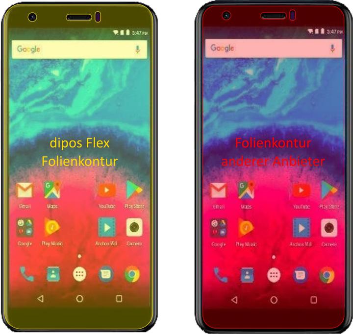Image du produit Dipos Film de Protection d’écran Full-Cover 3D (3 pièce(s), Archos Core 55S)
