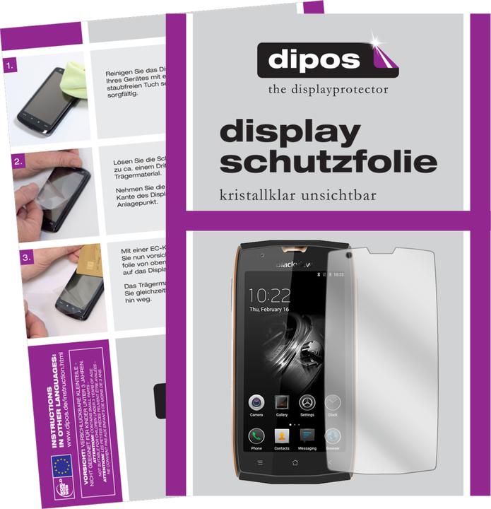 Image du produit Dipos Film de Protection d’écran Crystalclear (6 pièce(s), Blackview BV7000)