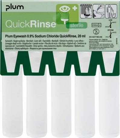 Produktbild Plum QuickRinse 5 x 20ml Augenspülampullen