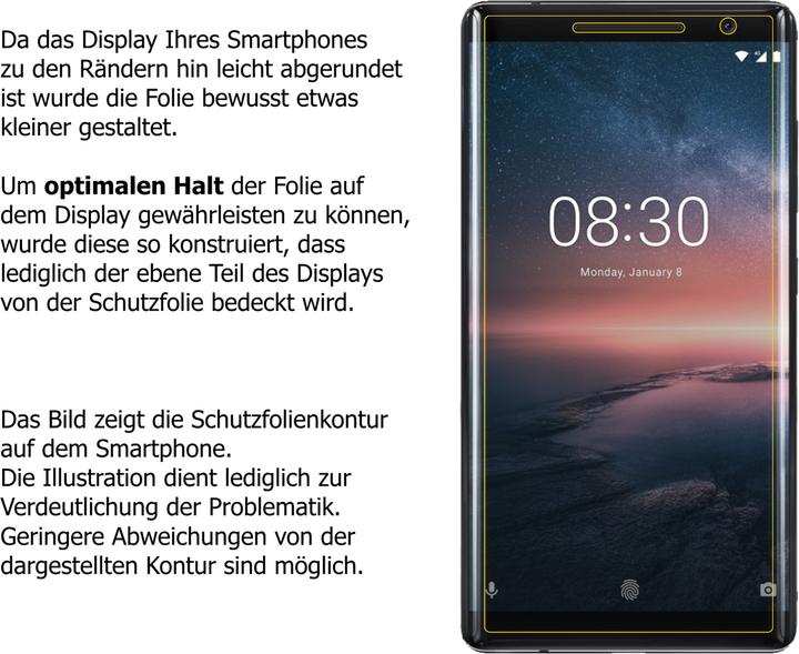 Produktbild Dipos Displayschutz Anti-Shock (2 Stück, Nokia 8 Sirocco)