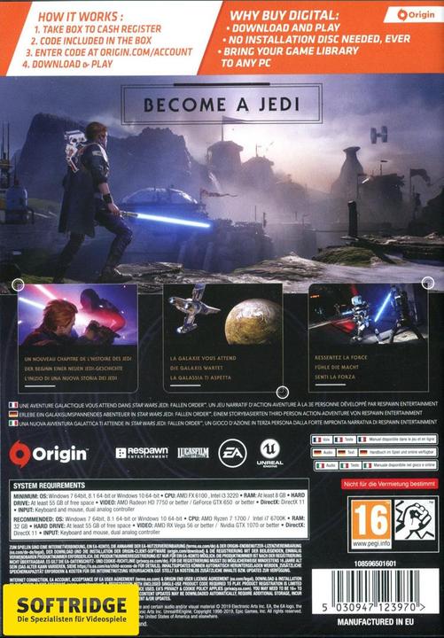 Produktbild EA Games Star Wars: Jedi Fallen Order (PC, DE)