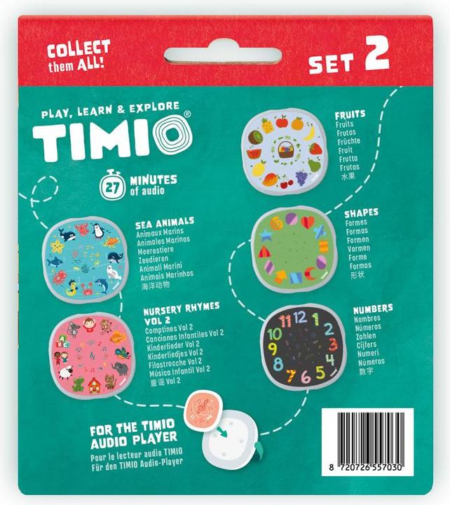 Immagine prodotto Timio Set di dischi audio 2 (Francese, Italiano, Portoghese, Tedesco, Inglese, Spagnolo, Cinese, Olandese)