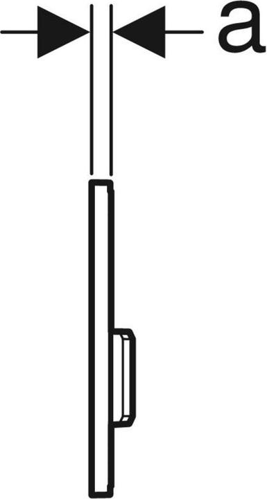 Produktbild Geberit Urinalsteuerung Typ 50 pneumatisch chrom gebrstet 116.016.GH.5