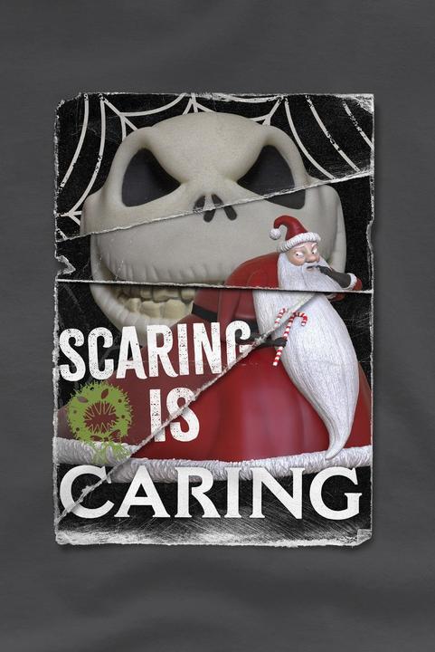 Actual product image The Nightmare Before Christmas Childrens/Kids Scaring Is Caring T-Shirt (104)