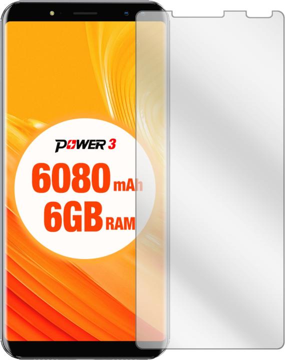 Actual product image Dipos Screen Protector Crystalclear (6 Piece, Ulefone Power 3)