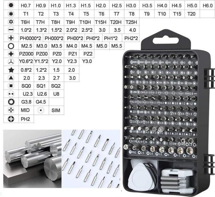 Actual product image Apfelkiste Professional mobile phone repair set - screwdriver & opening tool with storage box