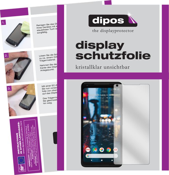 Produktbild Dipos Displayschutzfolie Crystalclear (6 Stück, Google Pixel 2 XL)