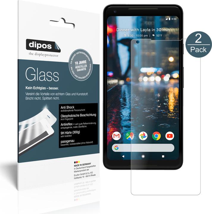 Immagine prodotto Dipos Pellicola Protettiva Anti-Shock (2 Pezzo/i, Google Pixel 2 XL)