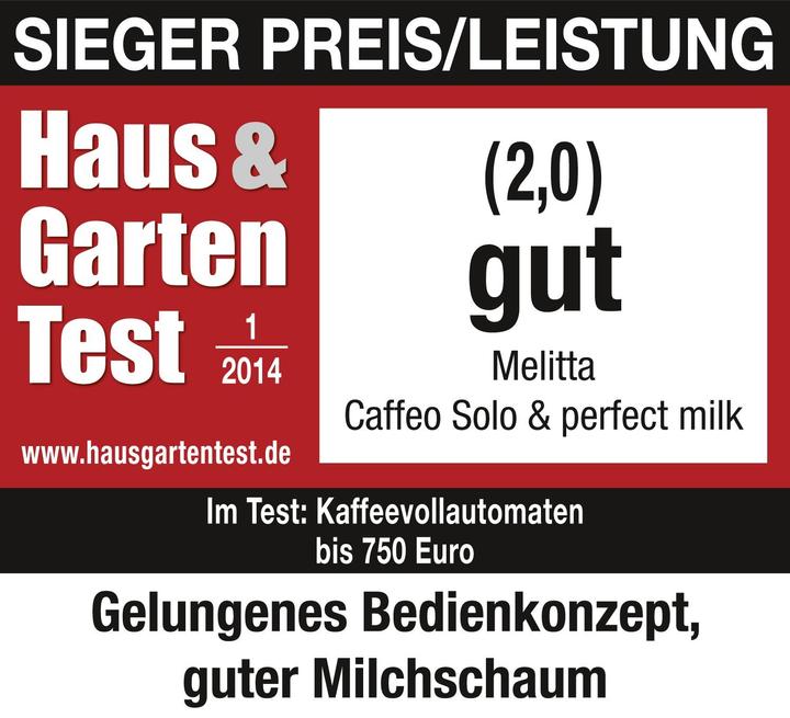 Image du produit Melitta Caffeo Solo Perfect Milk