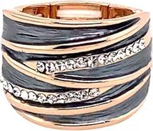 Produktbild Signé Signè Ring Damenring Rosè vergoldet Grau elastisch rhodiniert One Size No.24 (18, 19, 20, 21)