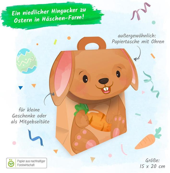 Produktbild Geschenktasche mit Verschluss Hase (Geschenkbox)