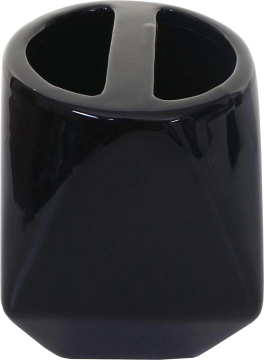Image du produit Swisshandel24 Ensemble de salle de bains 5 pièces, ensemble WC Accessoires de salle de bains, céramique - noir