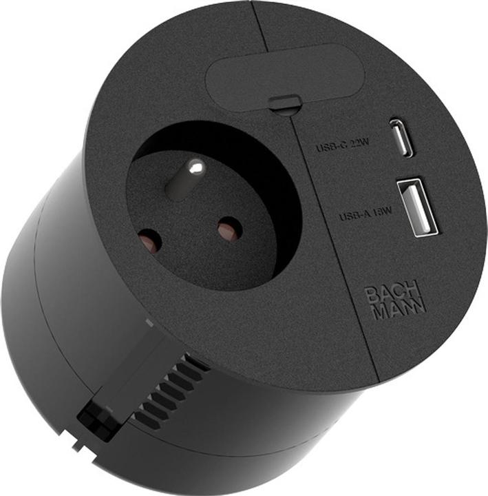 Image du produit Bachmann LOOP IN CHARGE UTE prise USB A/C connecteur coudé, noir (938.202) (1 x, PECO 7/5, CEE 7/3, 2 m)