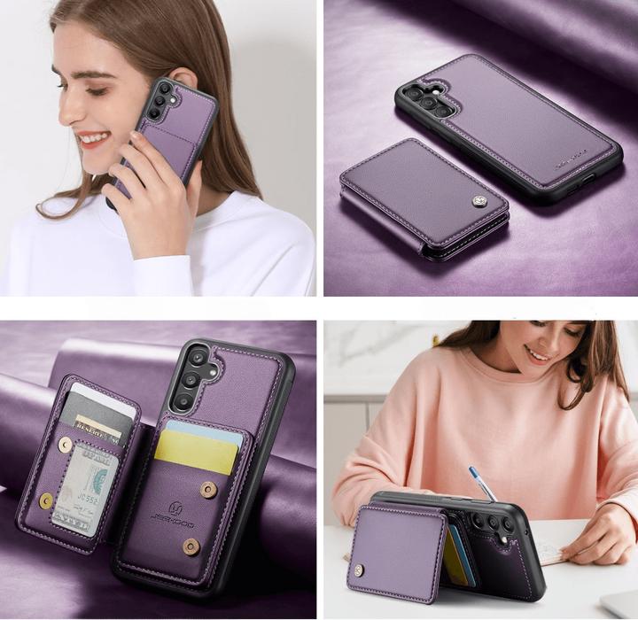 Image du produit Cover-Discount Galaxy A55 - Coque arrière 2 en 1 avec étui pour carte de crédit (Samsung Galaxy A55)