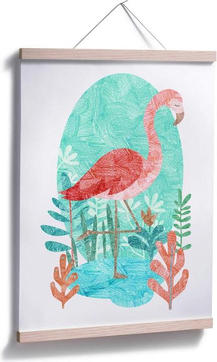 Produktbild Trenddeko Goed Blauw - Der Flamingo (50 x 60 cm)
