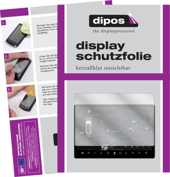 Immagine prodotto Dipos Pellicola Protettiva (2 Pezzo/i, Tesla Model 3 Display)
