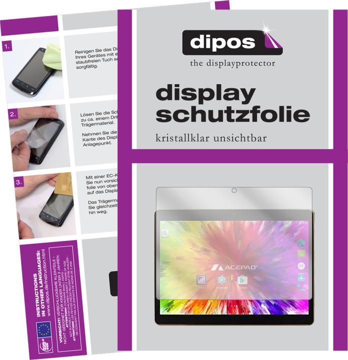 Actual product image Dipos Screen Protector Crystalclear (2 Piece, Acepad A121)