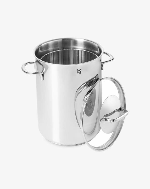 Productafbeelding WMF Asperge Pot Kookpot Inductie Hoog 16cm Pot met Glazen Deksel 5.0l Roestvrij Staal (16 cm, Steelpan, Roestvrij staal)