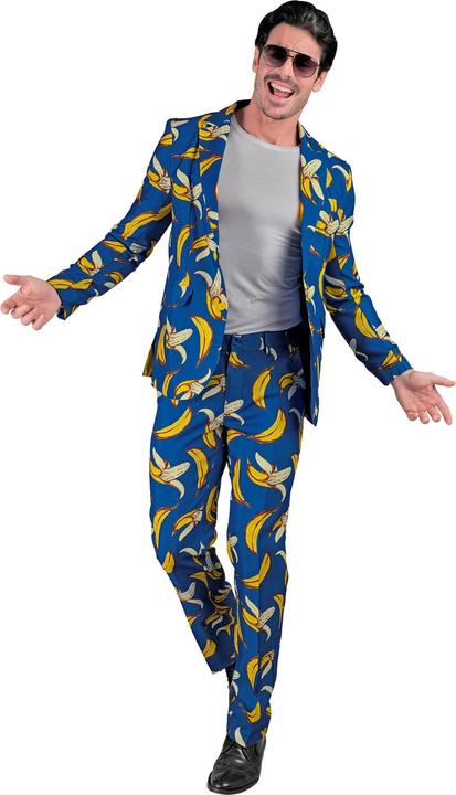 Immagine prodotto Widmann Abito da festa con giacca e pantaloni con motivo a banana al neon (S)