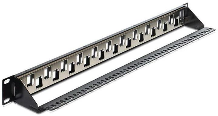 Actual product image Delock 24-port 19" patch panel, stepped