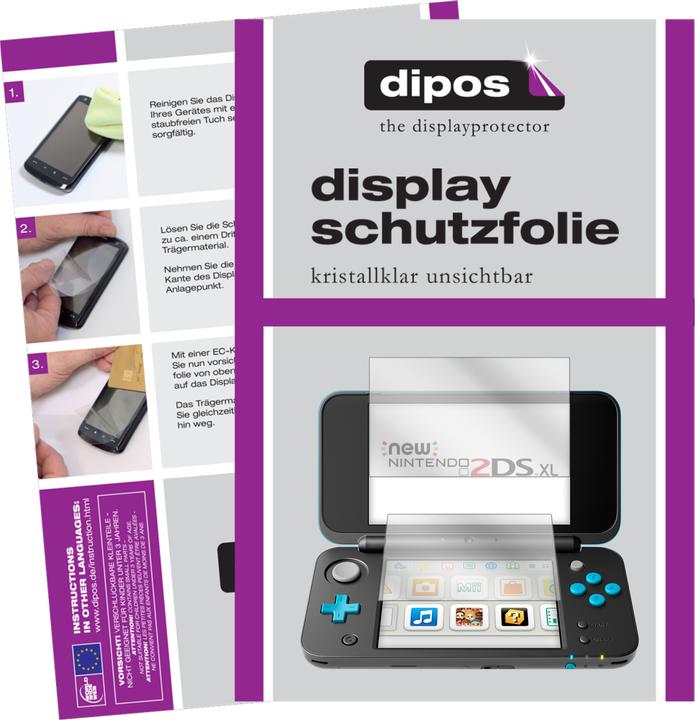 Actual product image Dipos Screen Protector Crystalclear (2DS XL)