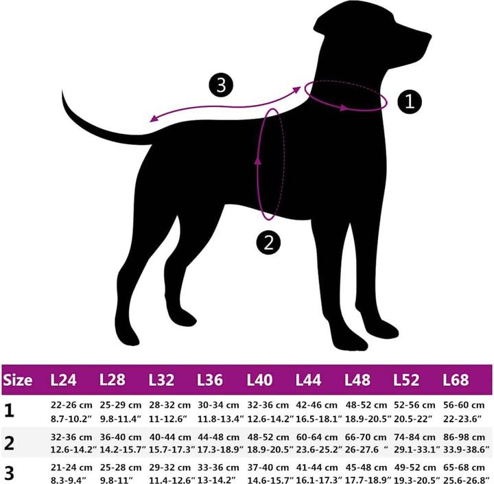 Actual product image VidaXL Dog coat with harness Waterproof Reflective (24, Dog coat)