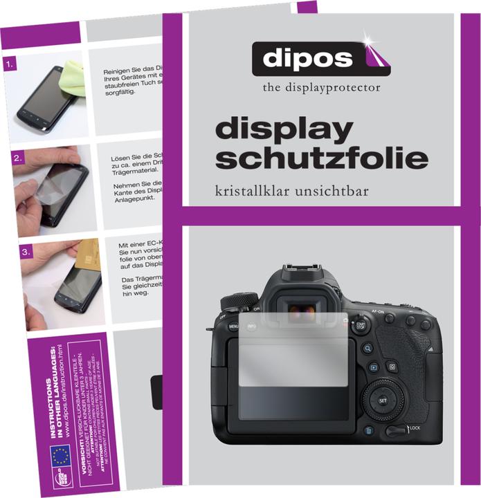 Actual product image Dipos Screen Protector Crystalclear (Screen protector, EOS 6D Mark II)