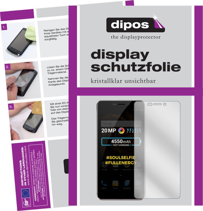Produktbild Dipos Displayschutzfolie Crystalclear (2 Stück, Allview X4 Soul Xtreme)