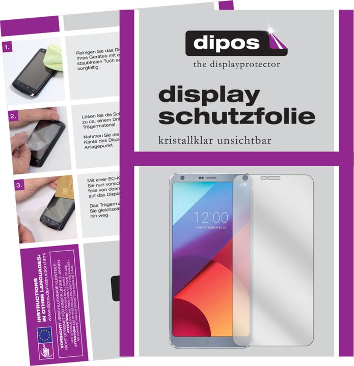 Produktbild Dipos Displayschutzfolie Crystalclear (2 Stück, LG G6+)