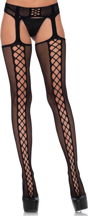 Leg Avenue Calze con allacciatura posteriore (Taglia unica)