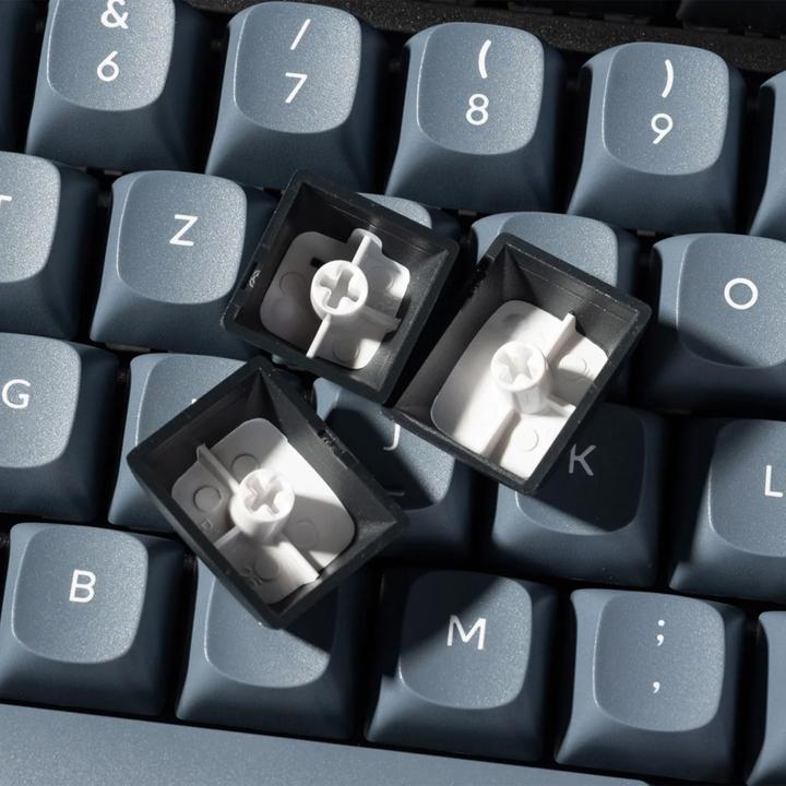 Actual product image Keychron K8 Pro (black/blue, DE layout, Gateron G Pro Red, hot-swap, aluminium frame, RGB, PBT) (DE, Wireless)
